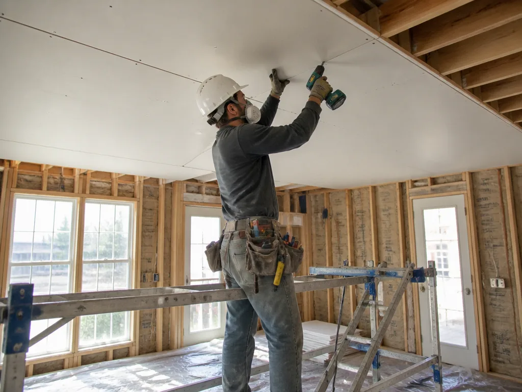 Ceiling Drywall Installation